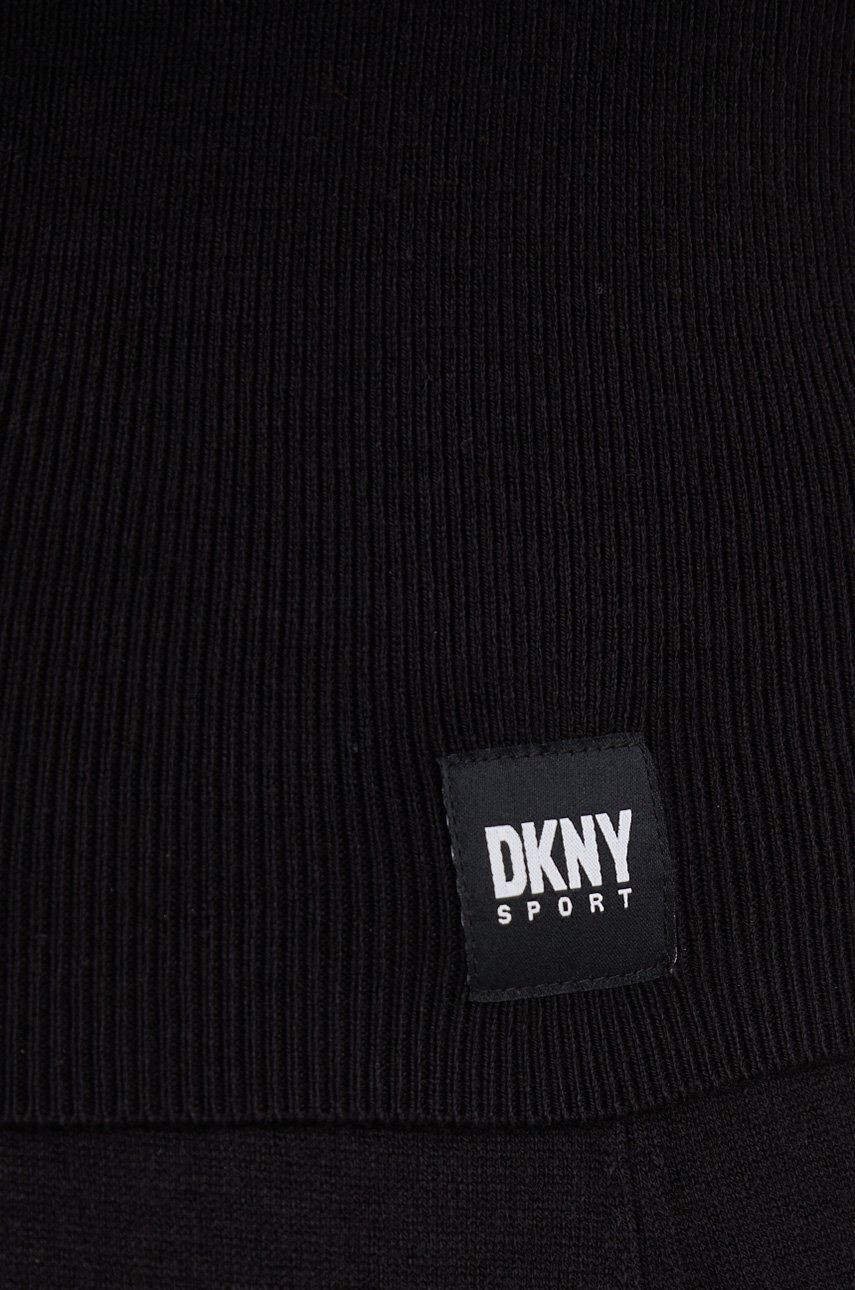 DKNY Top s příměsí vlny černá barva - Pepit.cz