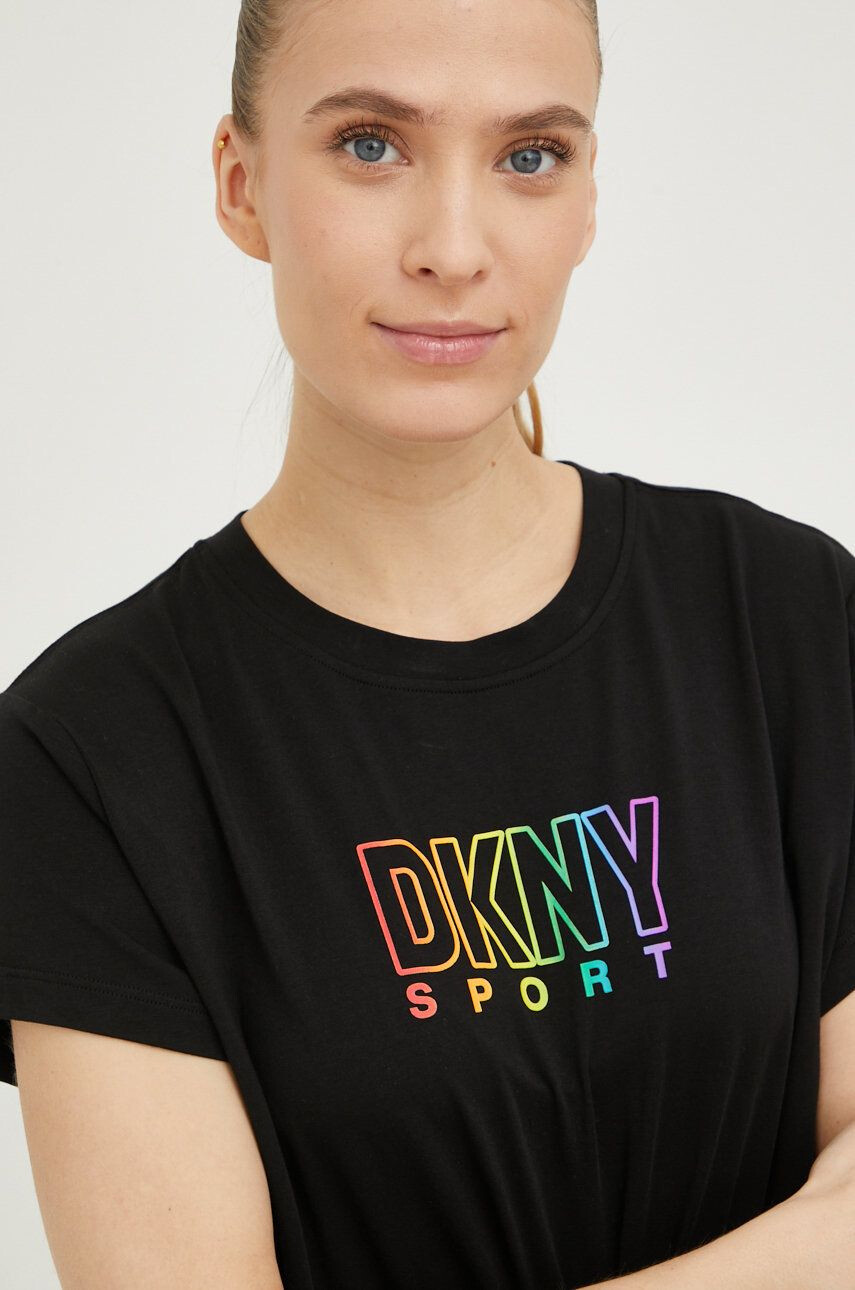 DKNY Tričko černá barva - Pepit.cz