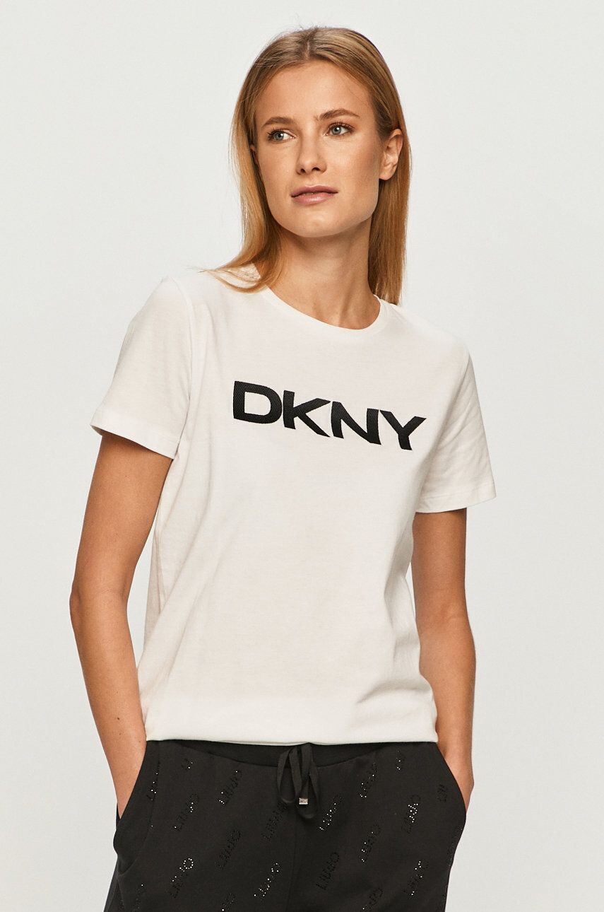 DKNY Tričko dámské černá barva - Pepit.cz