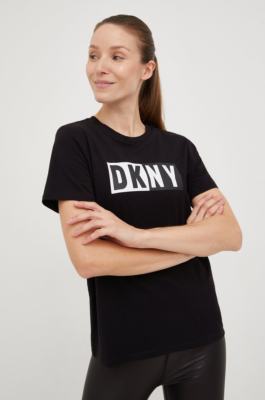 DKNY Tričko černá barva - Pepit.cz