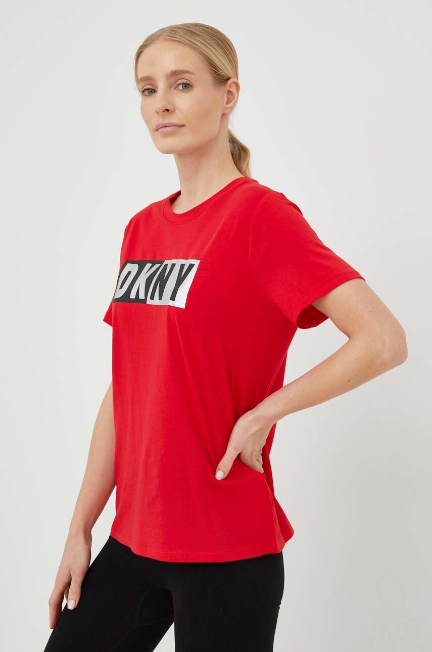 DKNY Tričko růžová barva - Pepit.cz