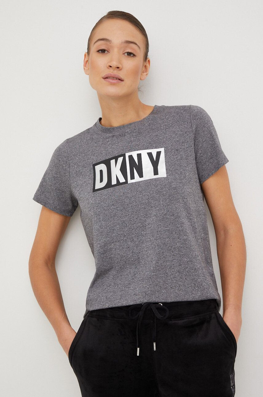 DKNY Tričko černá barva - Pepit.cz