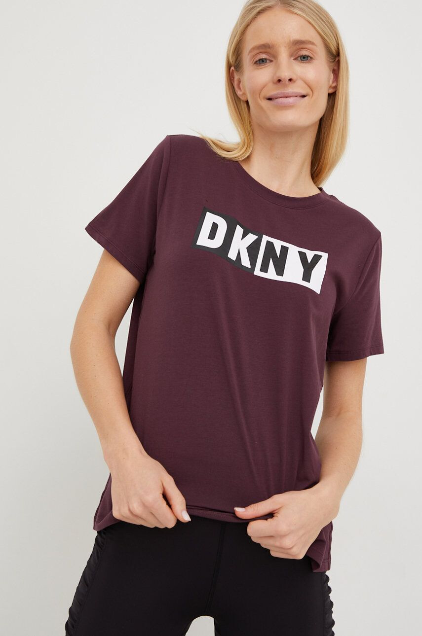 DKNY Tričko růžová barva - Pepit.cz