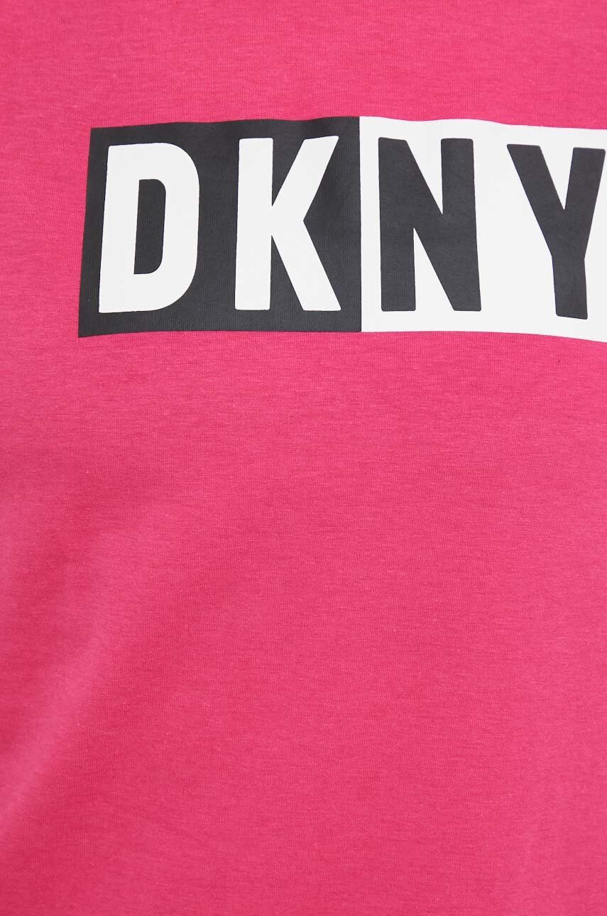 DKNY Tričko růžová barva - Pepit.cz