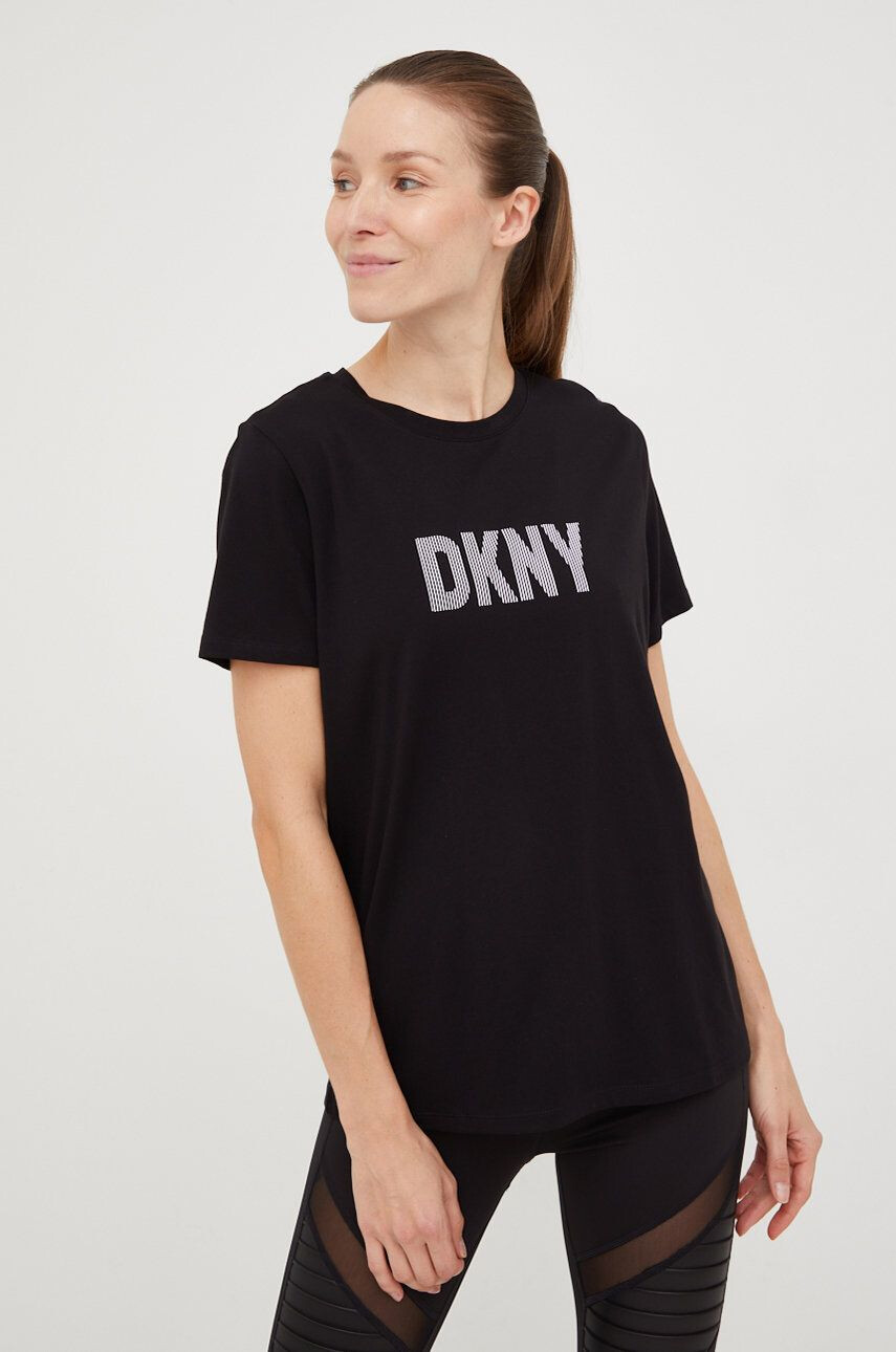 DKNY Tričko černá barva - Pepit.cz