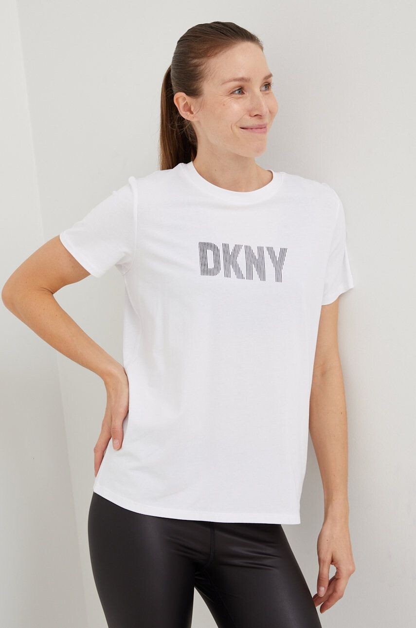 DKNY Tričko bílá barva - Pepit.cz