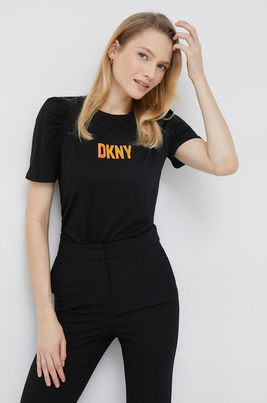 DKNY Tričko oranžová barva - Pepit.cz