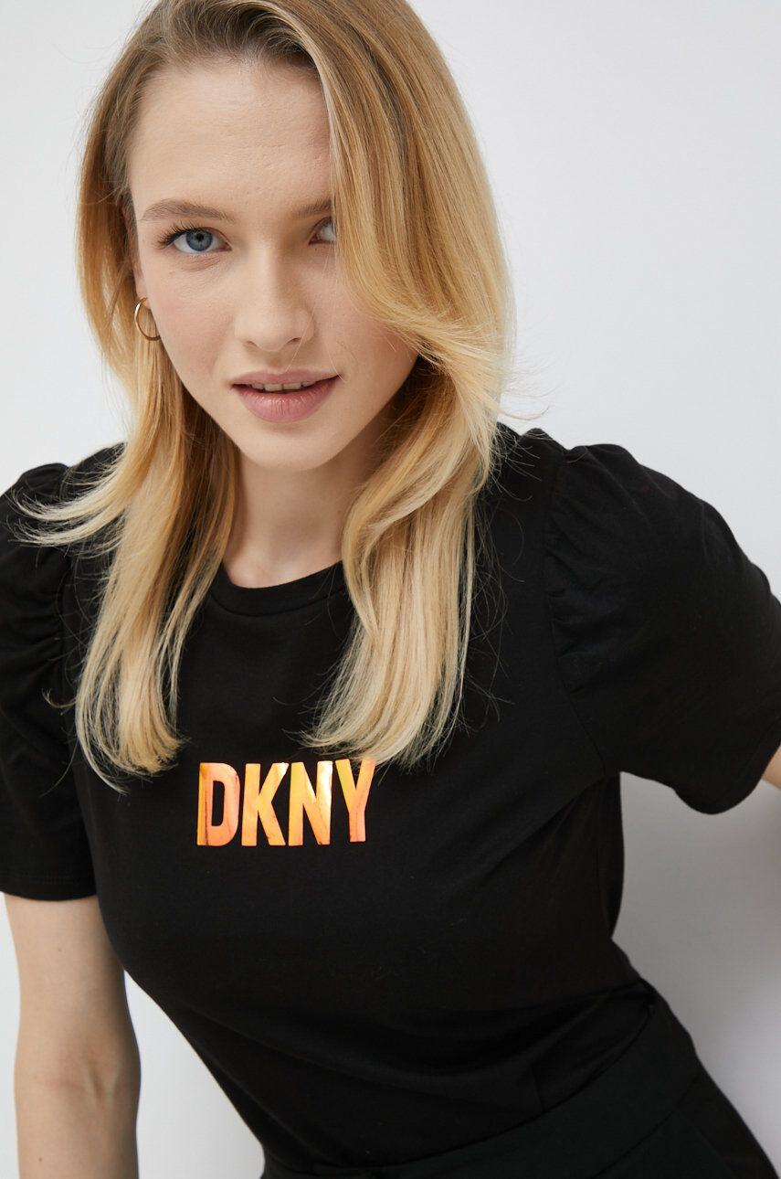 DKNY Tričko oranžová barva - Pepit.cz