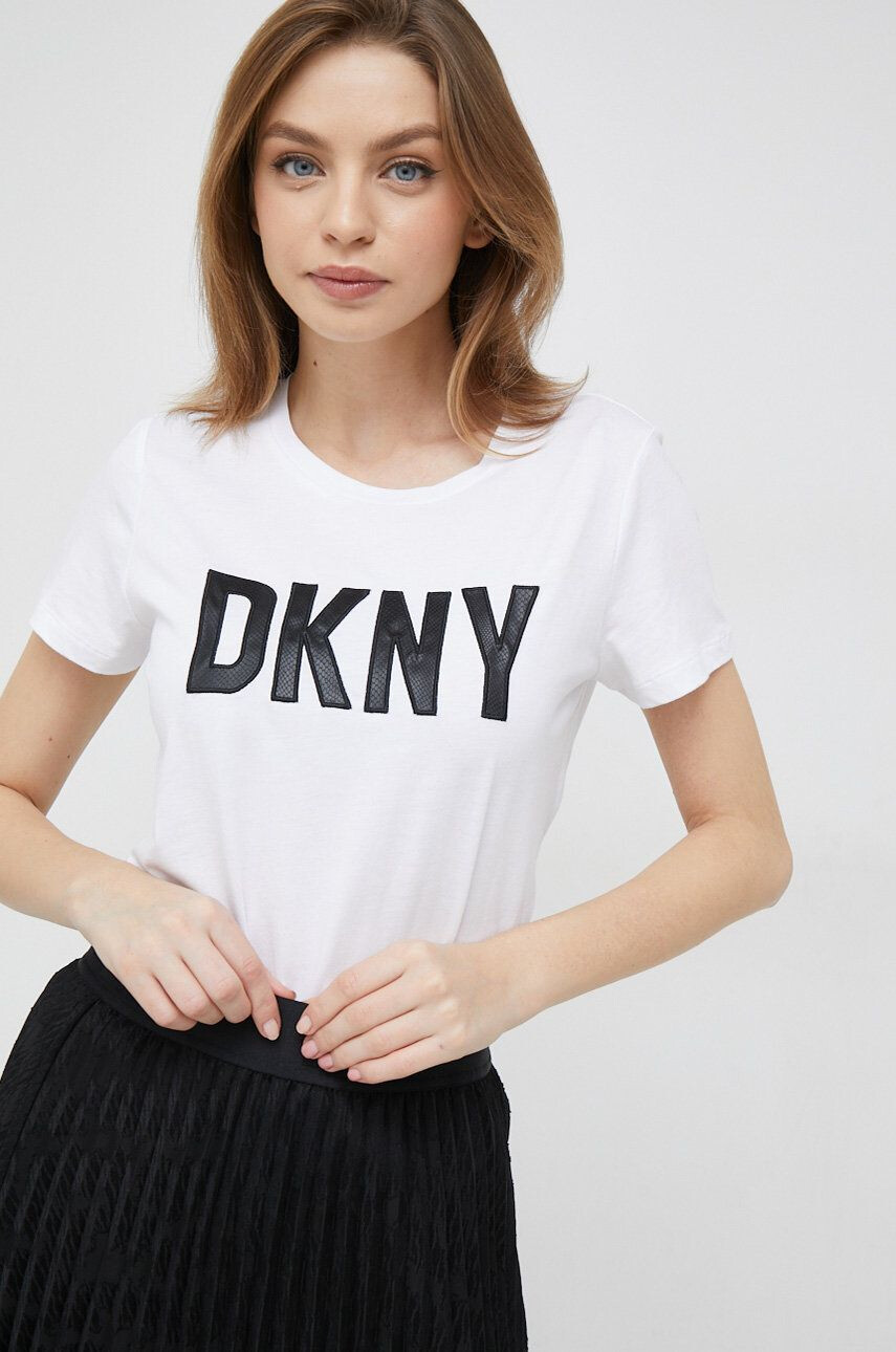 DKNY Tričko černá barva - Pepit.cz