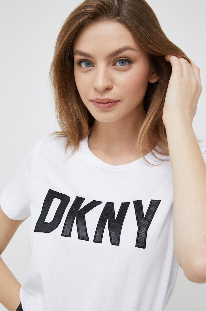 DKNY Tričko černá barva - Pepit.cz