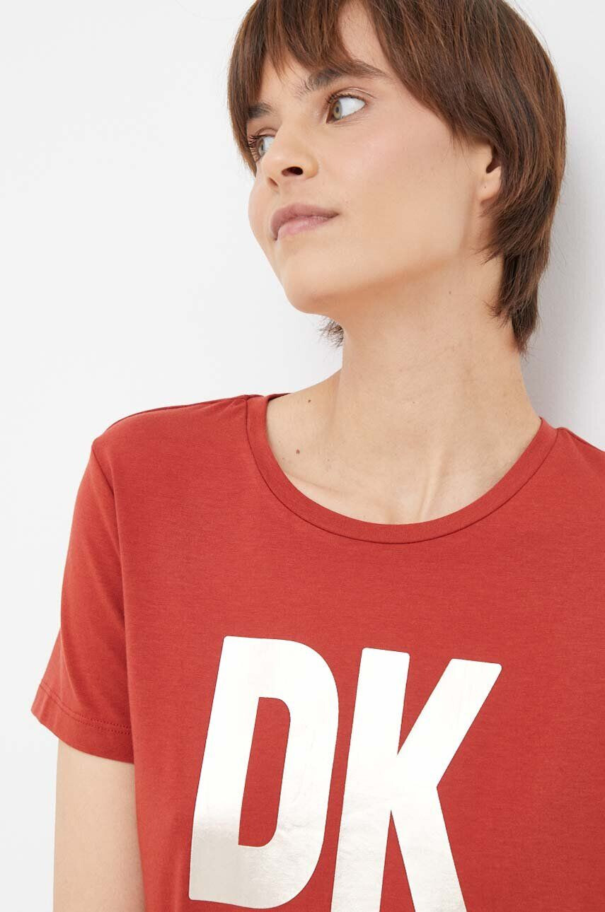 DKNY Tričko červená barva - Pepit.cz