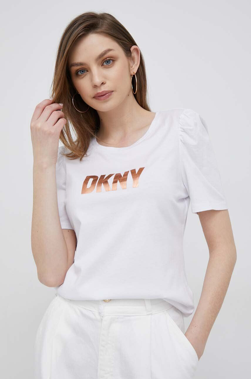 DKNY Tričko bílá barva - Pepit.cz