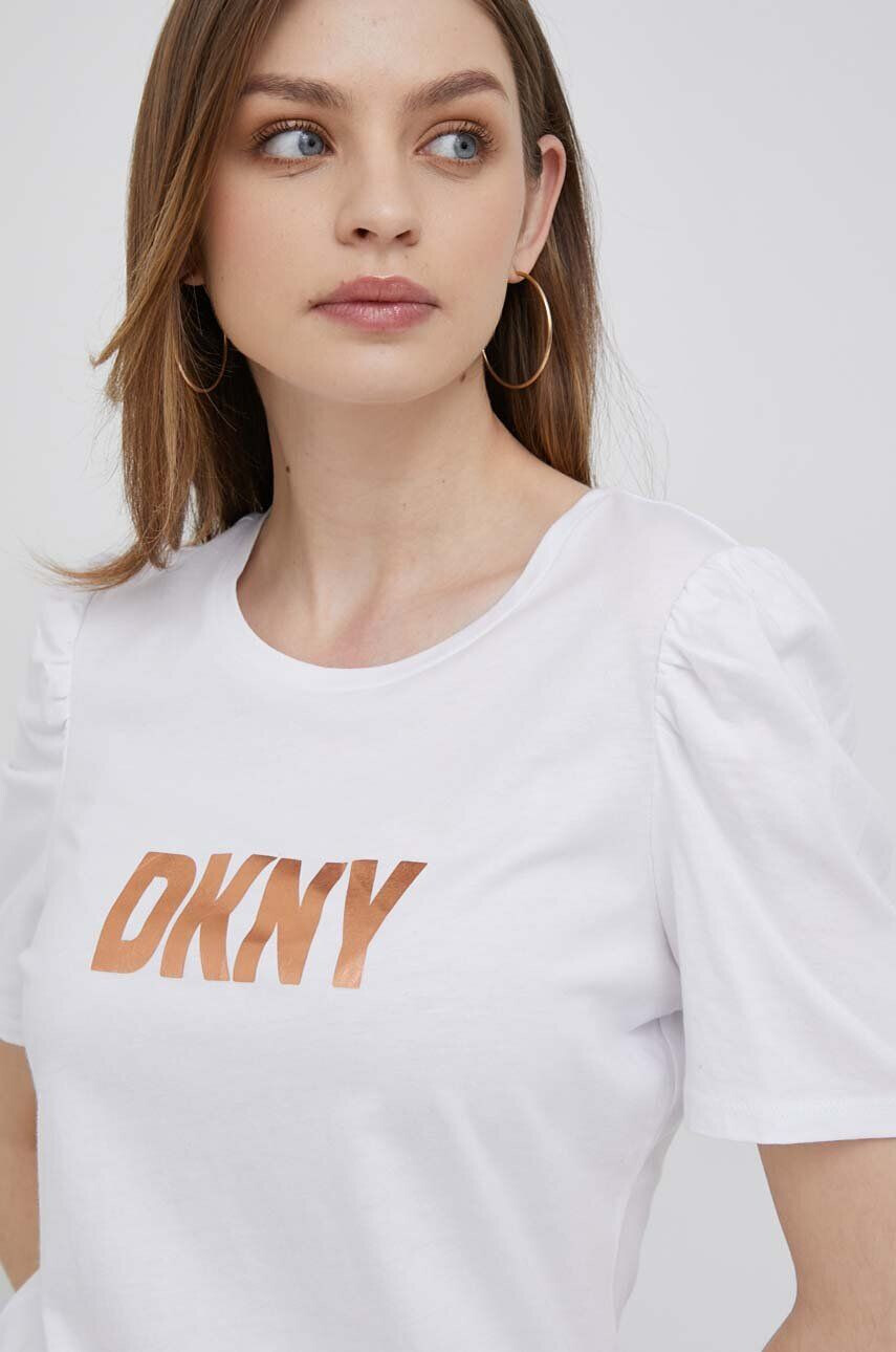 DKNY Tričko bílá barva - Pepit.cz