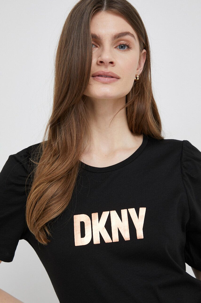 DKNY Tričko černá barva - Pepit.cz