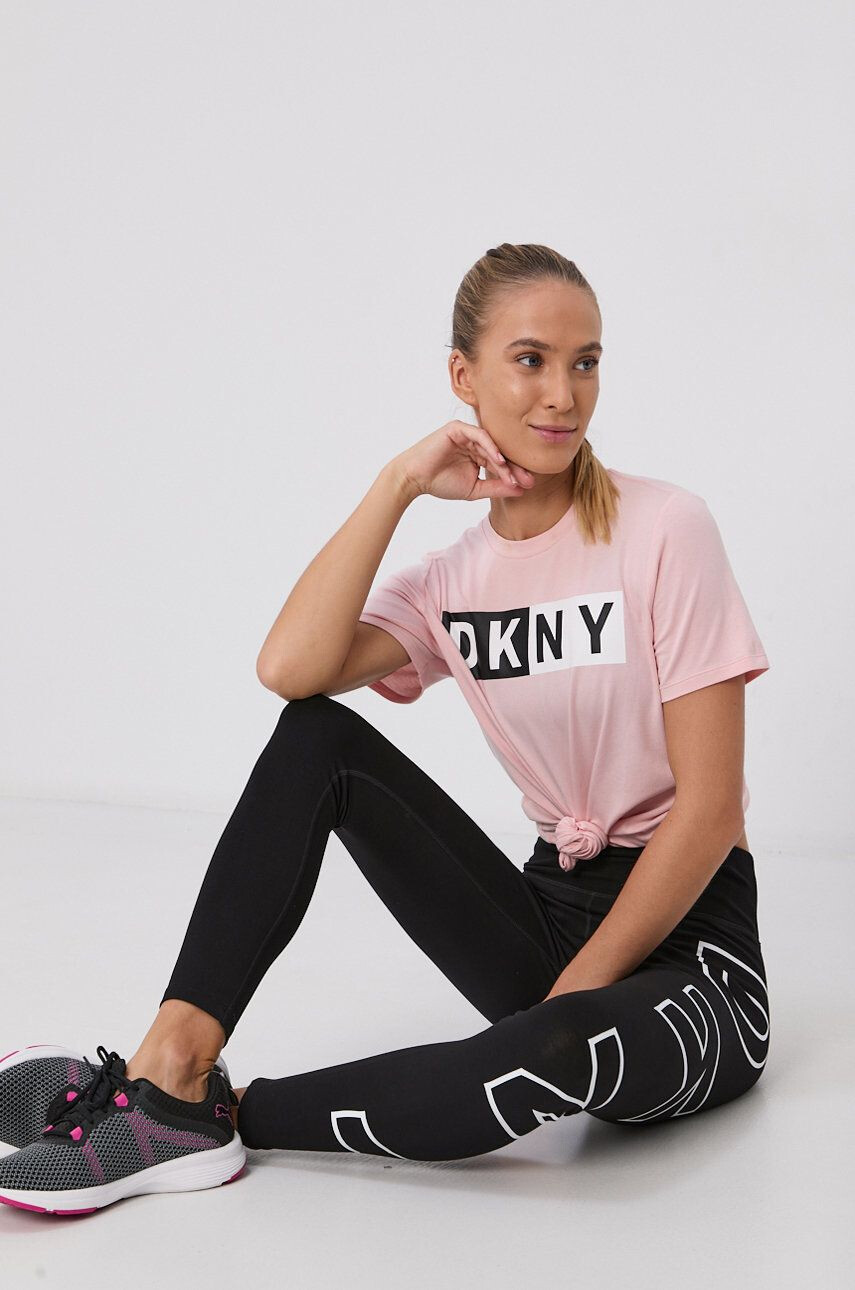 DKNY Tričko dámské růžová barva - Pepit.cz