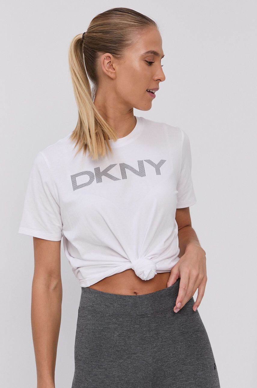 DKNY Tričko dámské bílá barva - Pepit.cz