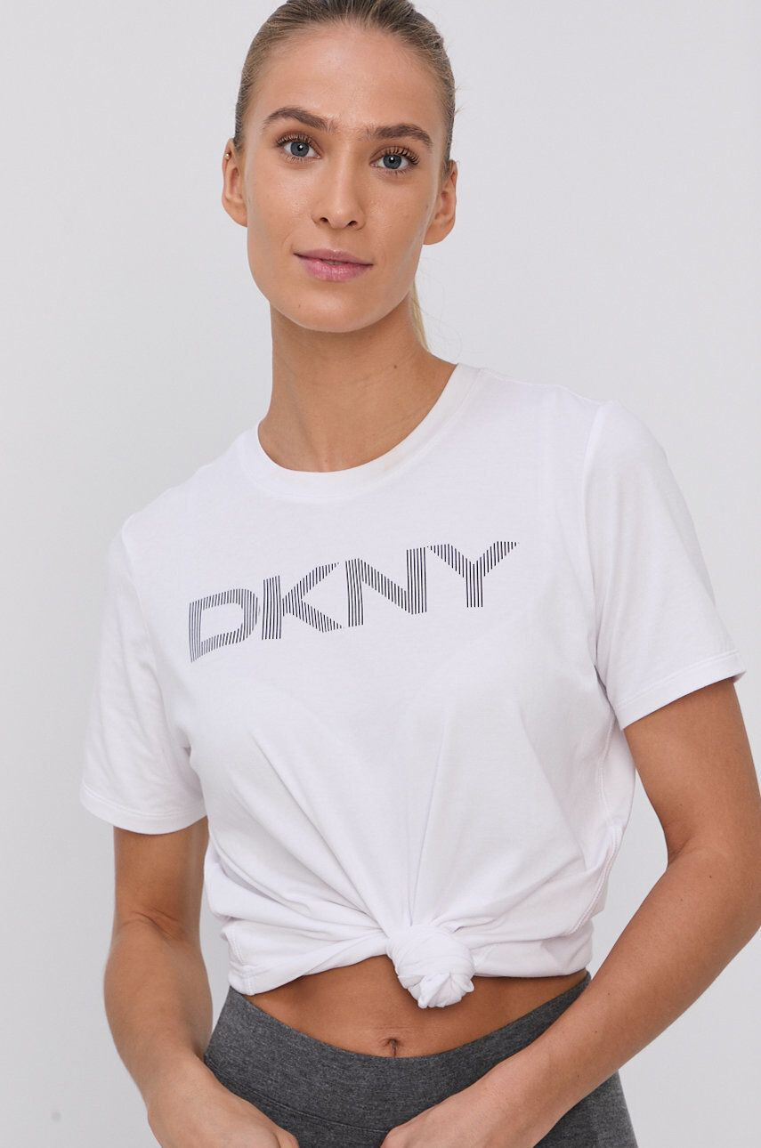 DKNY Tričko dámské bílá barva - Pepit.cz