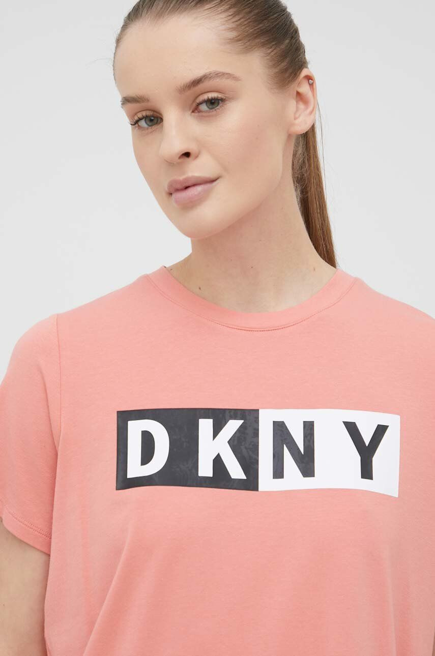 DKNY Tričko dámské růžová barva - Pepit.cz