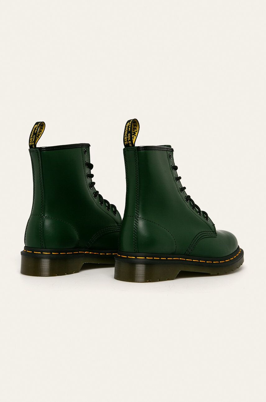 Dr. Martens Kožené workery 1460 dámské zelená barva na plochém podpatku 11822207-Green - Pepit.cz