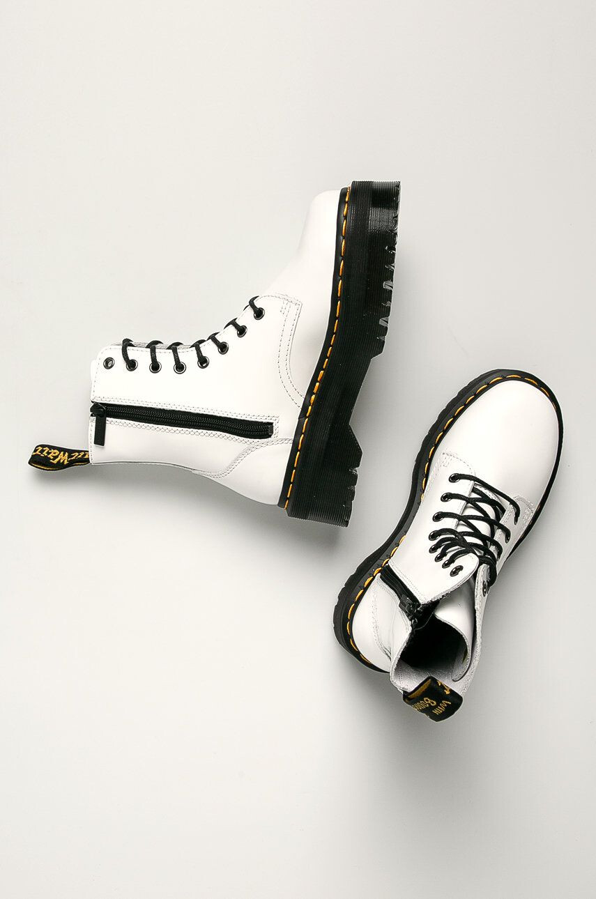 Dr. Martens Dr Martens - Kožené farmářky 15265100-White - Pepit.cz