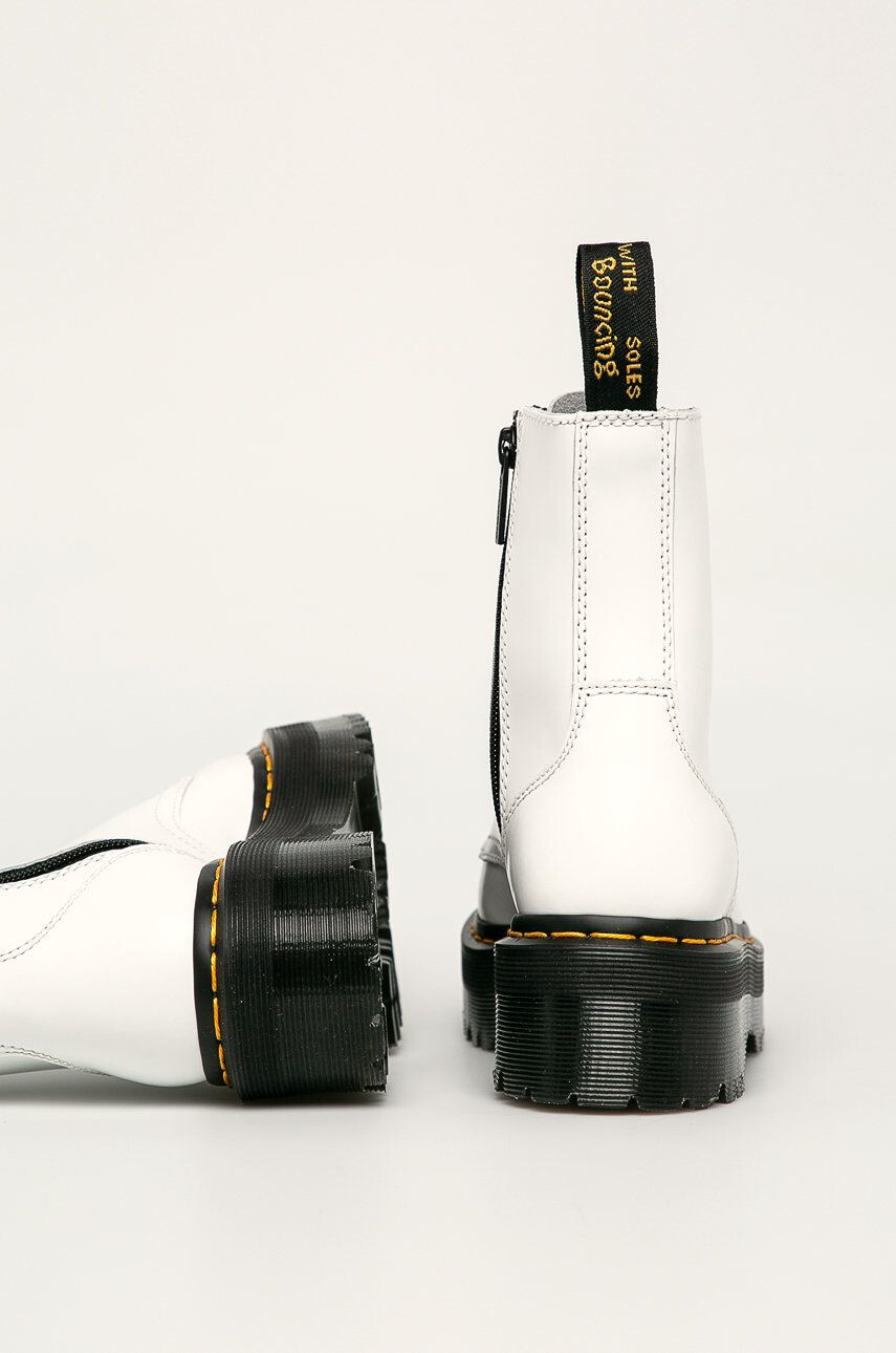 Dr. Martens Dr Martens - Kožené farmářky 15265100-White - Pepit.cz