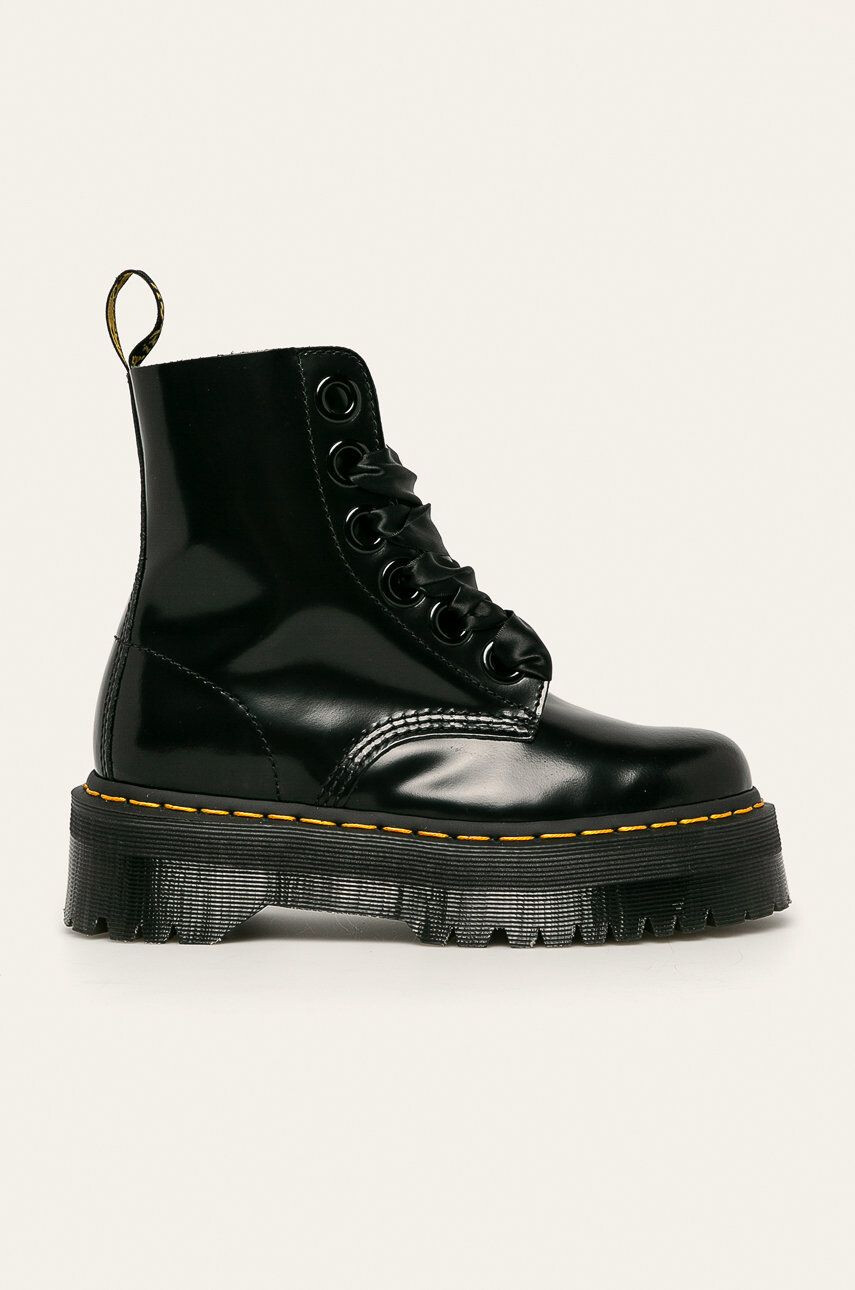 Dr. Martens Kožené farmářky Molly 24861001-Black - Pepit.cz