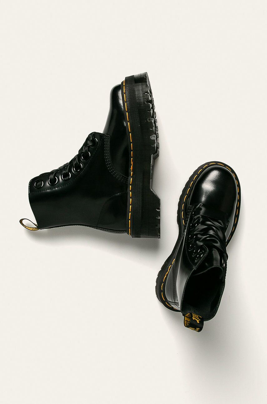 Dr. Martens Kožené farmářky Molly 24861001-Black - Pepit.cz