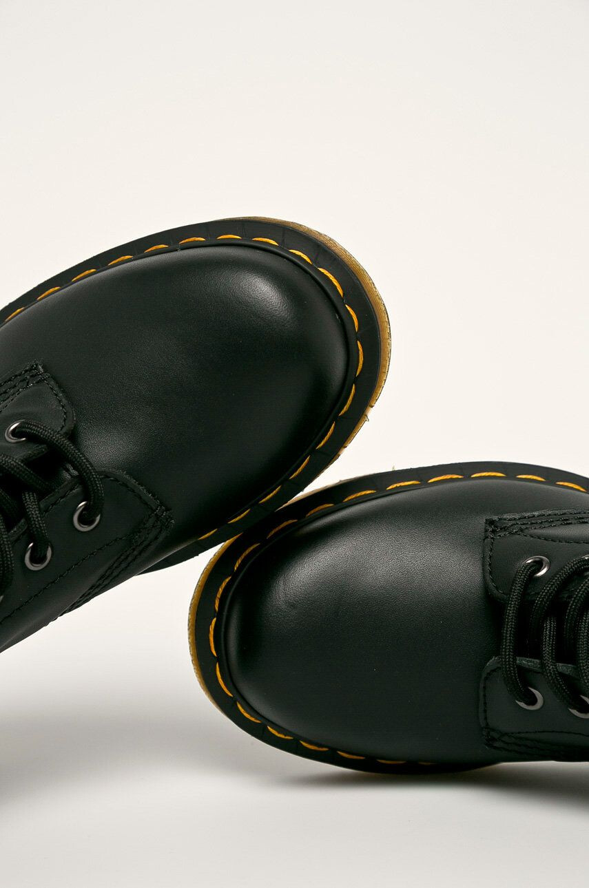 Dr. Martens Kožené workery 1460 Nappa dámské černá barva na plochém podpatku - Pepit.cz