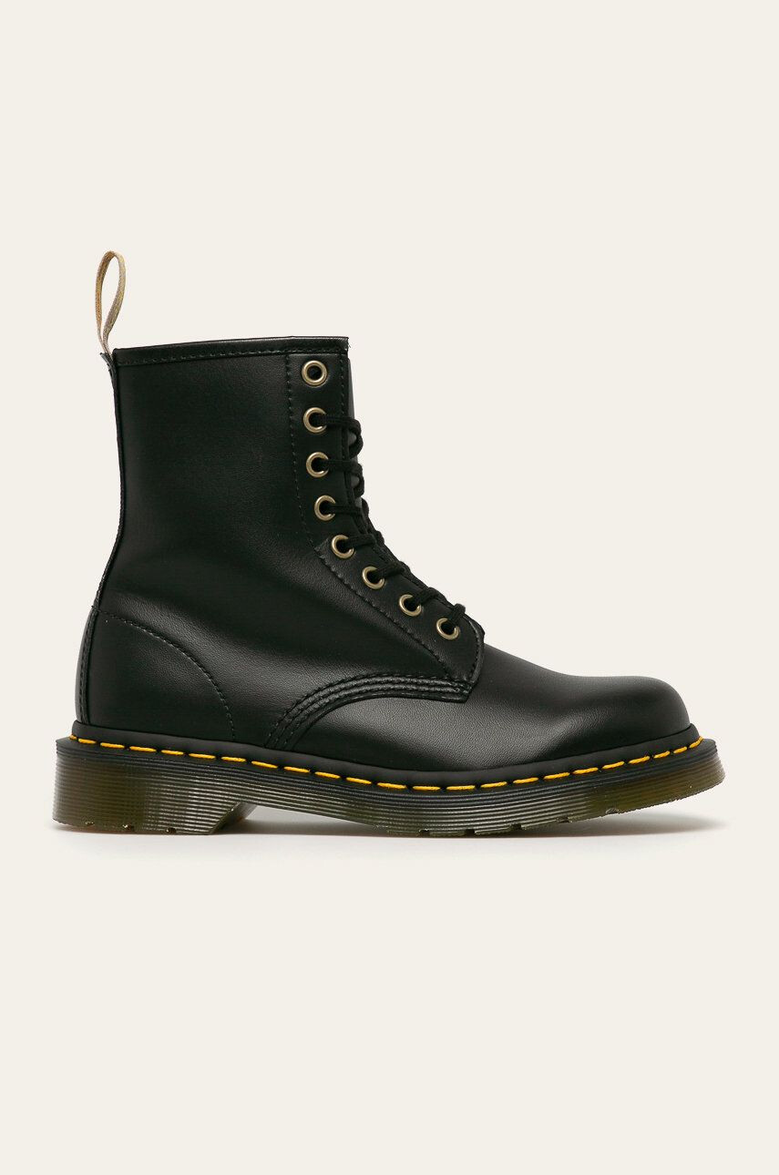 Dr. Martens Farmářky Vegan 1460 dámské černá barva na plochém podpatku - Pepit.cz