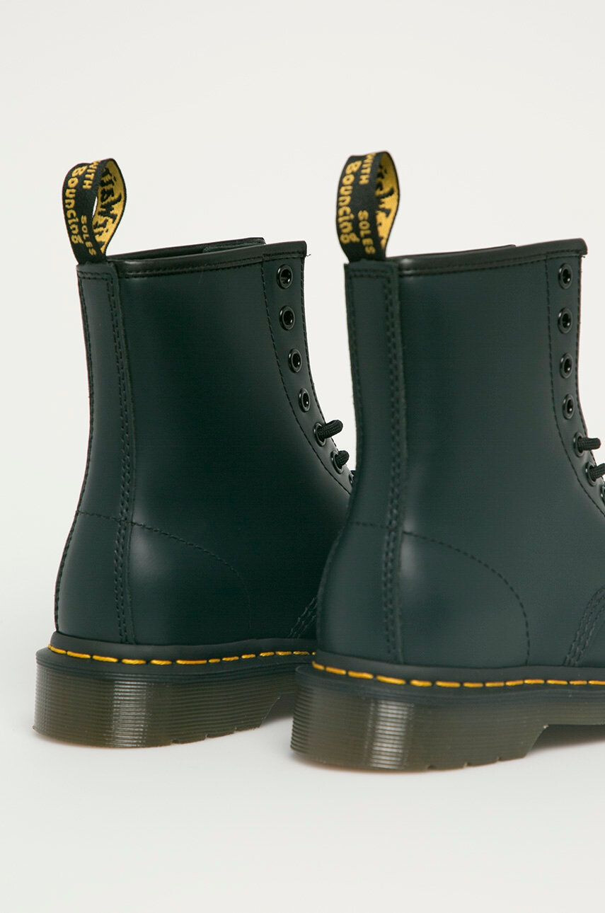 Dr. Martens Kožené workery 1460 dámské tmavomodrá barva na plochém podpatku - Pepit.cz