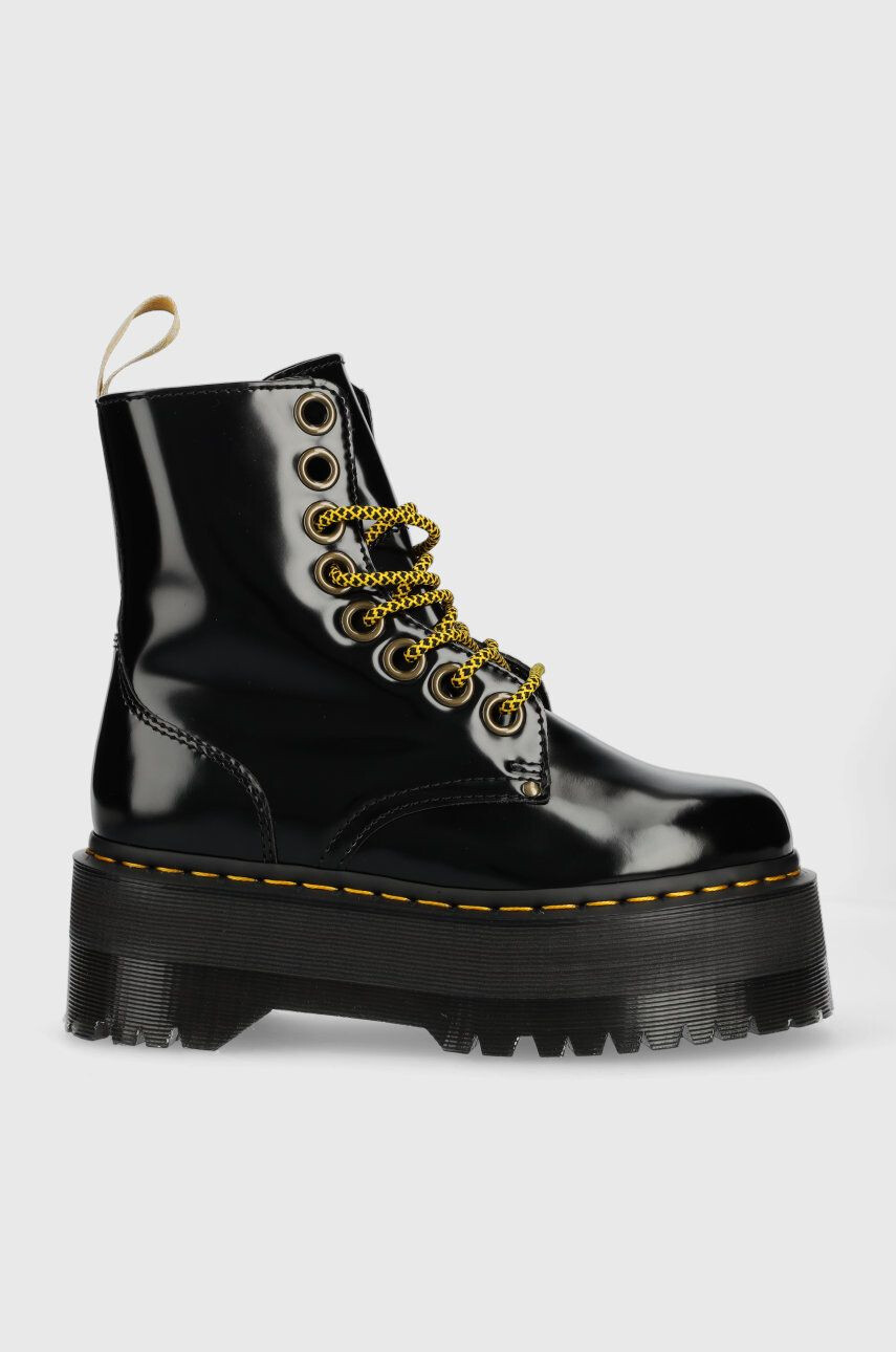 Dr. Martens Farmářky Vegan Jadon Max dámské černá barva na platformě DM27292001 - Pepit.cz