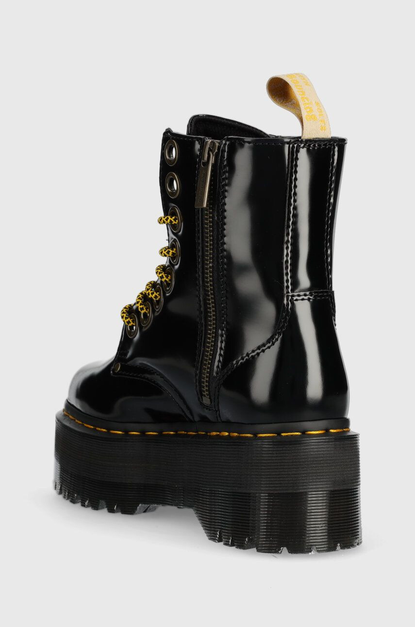 Dr. Martens Farmářky Vegan Jadon Max dámské černá barva na platformě DM27292001 - Pepit.cz