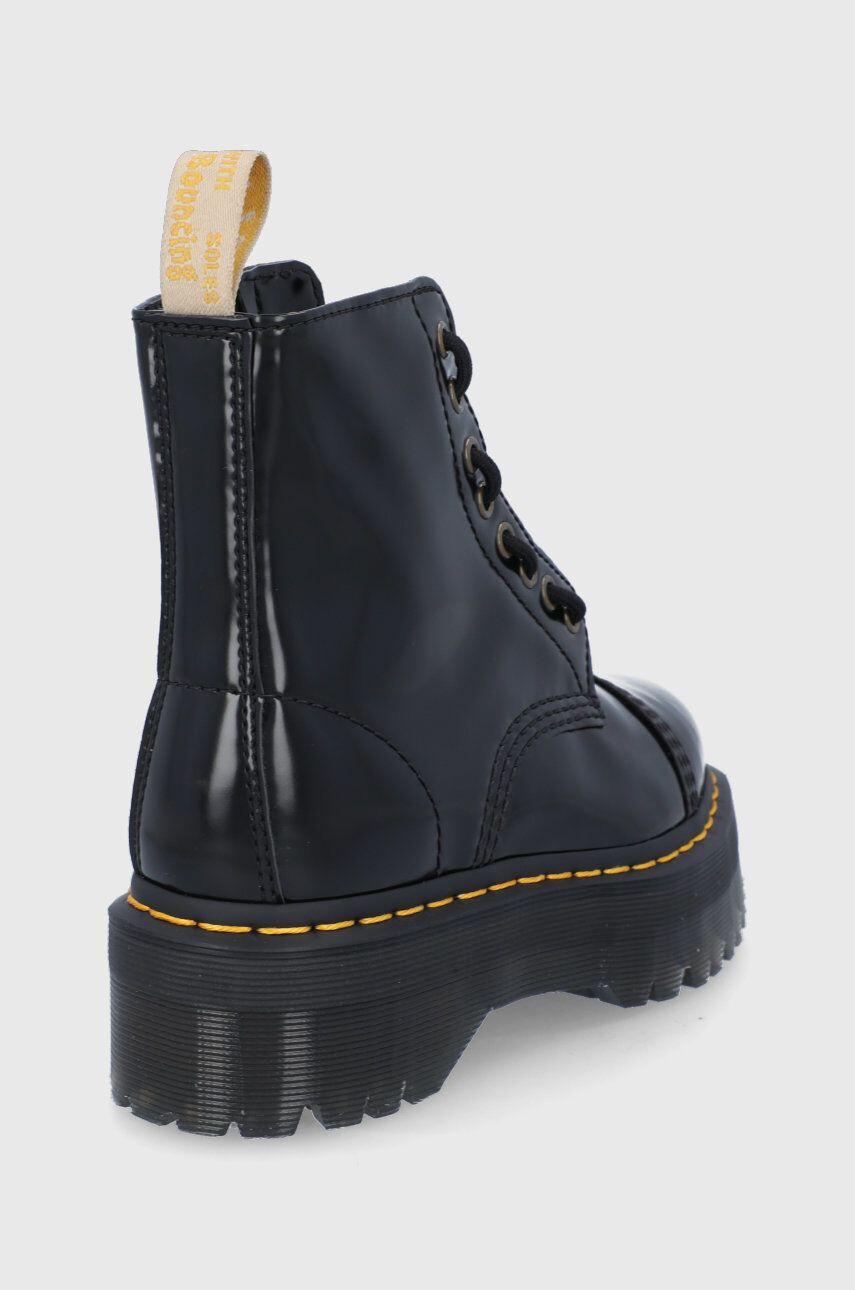 Dr. Martens Farmářky Vegan Sinclair dámské černá barva na platformě 26410001-Black.Oxfo - Pepit.cz