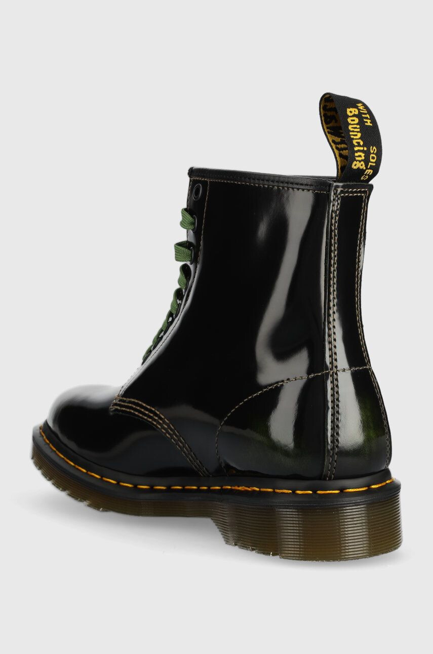 Dr. Martens Kožené kotníkové boty 1460 The Clash dámské černá barva na plochém podpatku - Pepit.cz