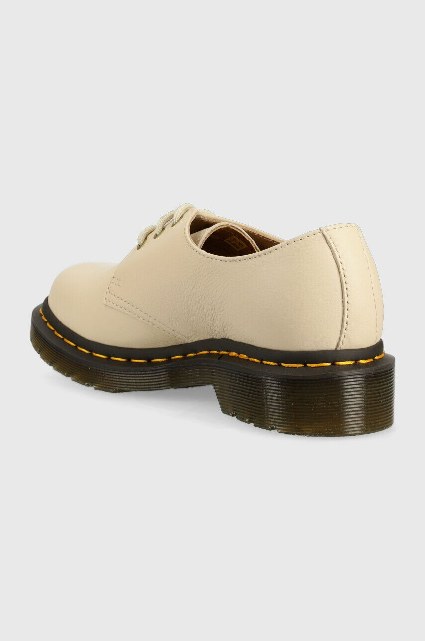 Dr. Martens Kožené polobotky 1461 dámské béžová barva na platformě DM24256292 DM24256292-Parchment - Pepit.cz