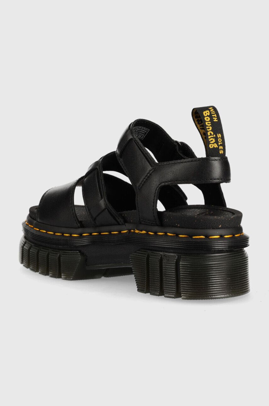 Dr. Martens Kožené sandály dámské černá barva na platformě DM27405001.Ricki3strap-Blck.Nap.L - Pepit.cz