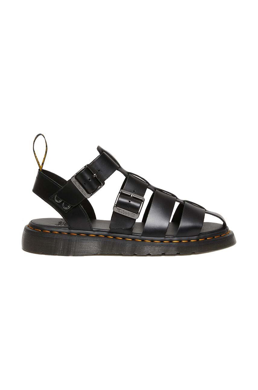 Dr. Martens Kožené sandály Garin dámské černá barva DM30766001 DM30766001-Black - Pepit.cz