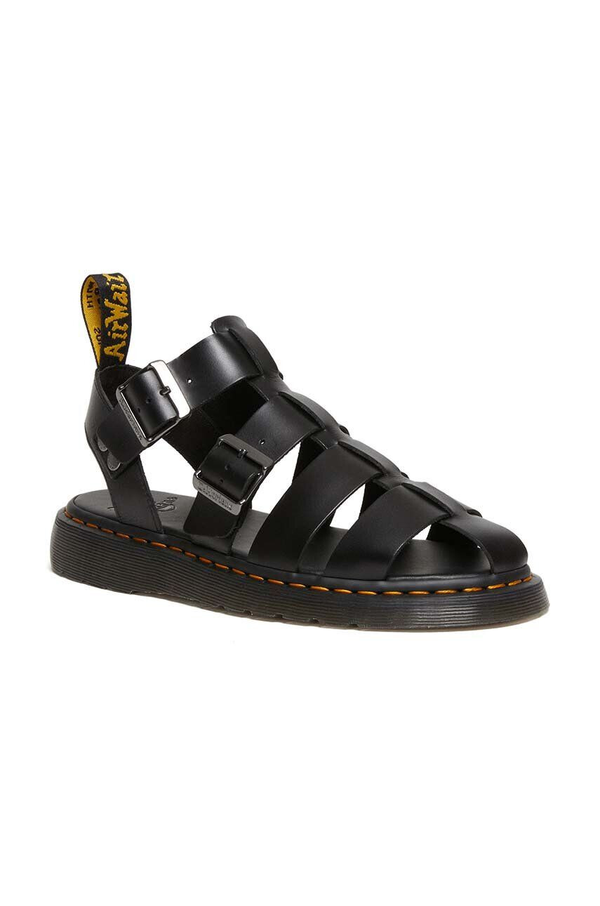 Dr. Martens Kožené sandály Garin dámské černá barva DM30766001 DM30766001-Black - Pepit.cz