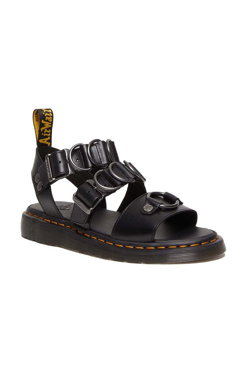 Dr. Martens Kožené sandály Gryphon Alt dámské černá barva DM30747001 DM30747001-Black - Pepit.cz