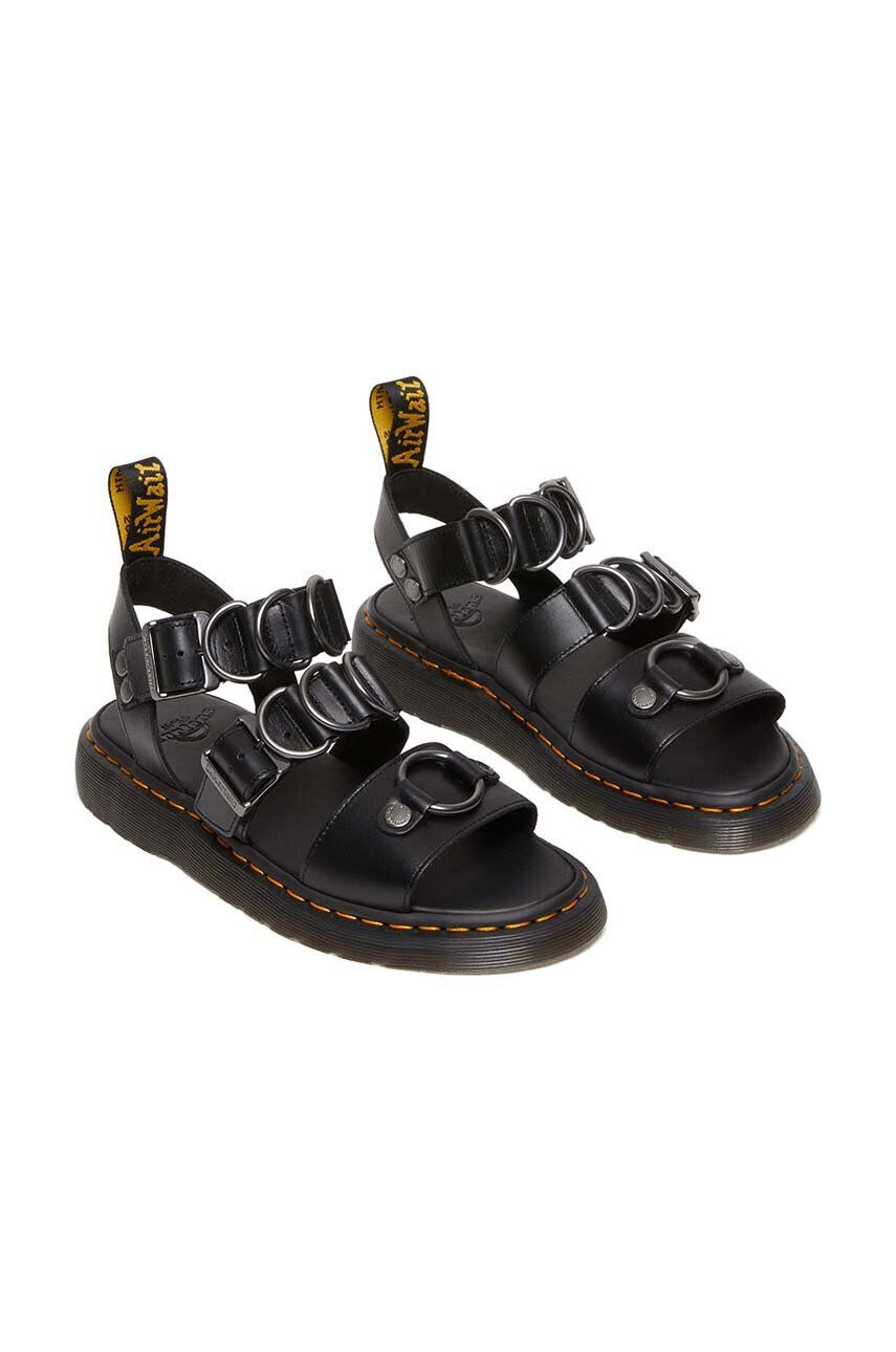 Dr. Martens Kožené sandály Gryphon Alt dámské černá barva DM30747001 DM30747001-Black - Pepit.cz