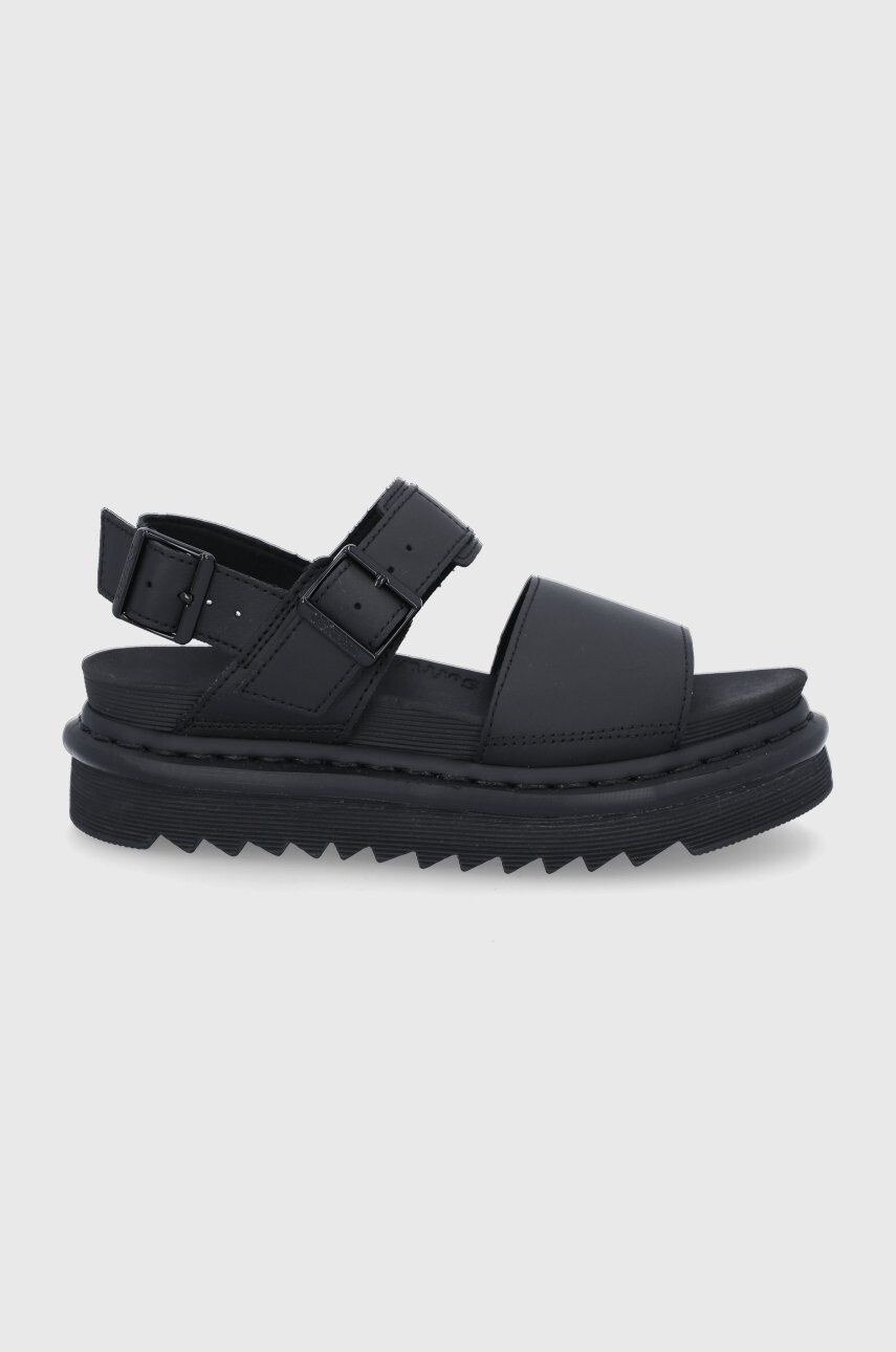 Dr. Martens Kožené sandály Voss dámské černá barva na platformě DM23802001.Voss-Black - Pepit.cz