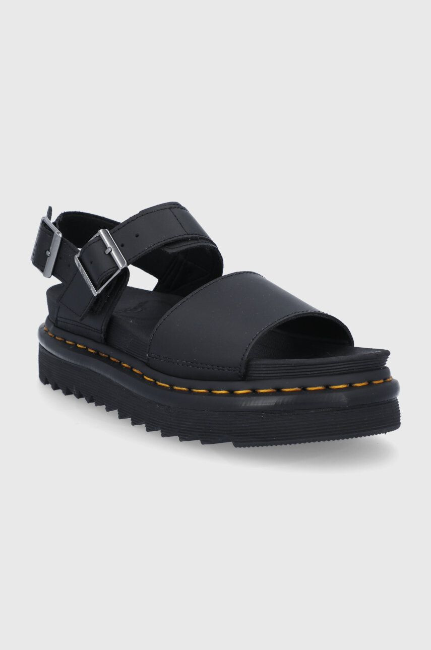 Dr. Martens Kožené sandály Voss dámské černá barva na platformě DM24233001.Voss-Black - Pepit.cz