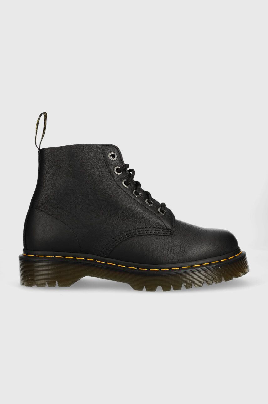 Dr. Martens Kožené workery 101 Ub Bex dámské černá barva na platformě - Pepit.cz