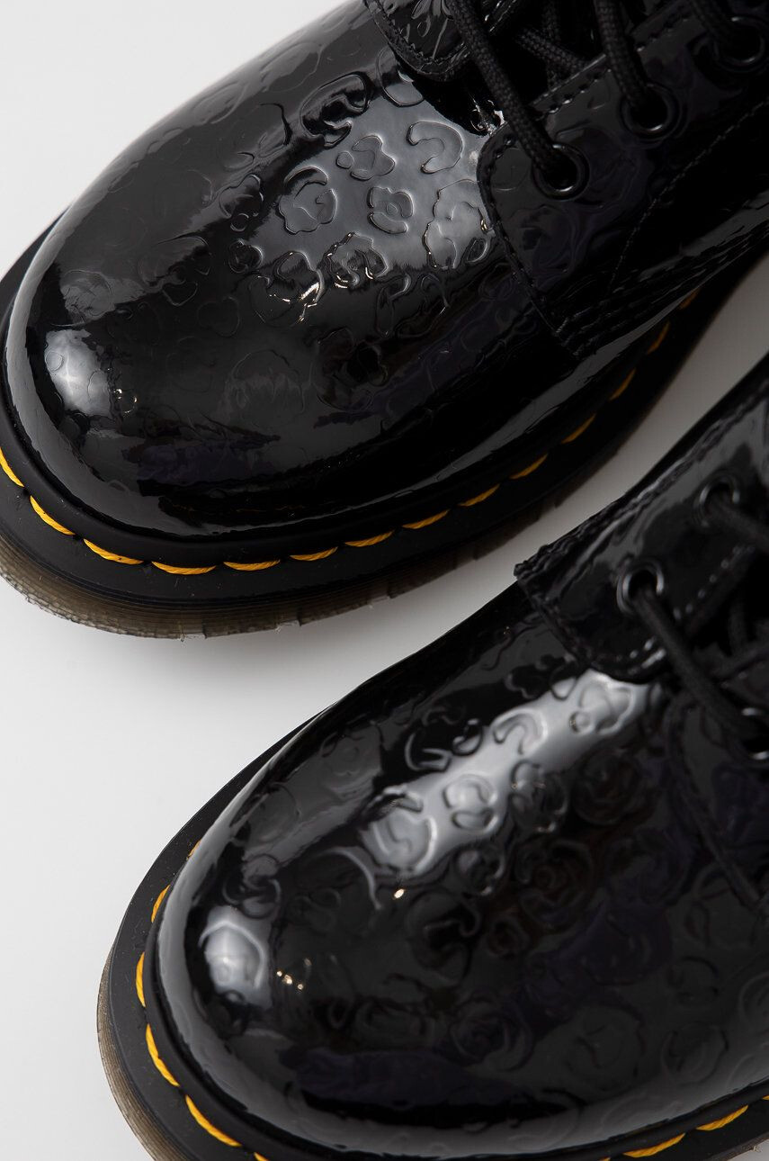 Dr. Martens Kožené workery 1460 dámské černá barva na plochém podpatku - Pepit.cz