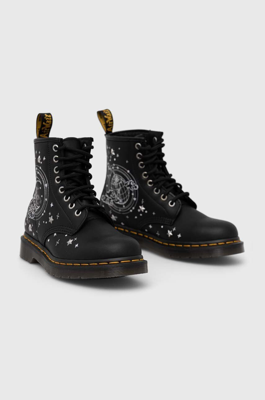 Dr. Martens Kožené workery 1460 Cosmic dámské černá barva na plochém podpatku - Pepit.cz