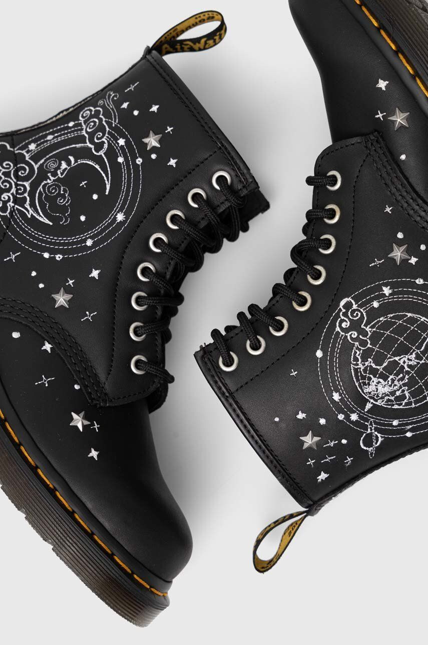 Dr. Martens Kožené workery 1460 Cosmic dámské černá barva na plochém podpatku - Pepit.cz