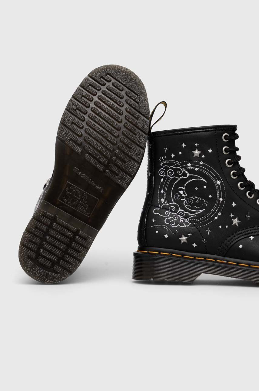 Dr. Martens Kožené workery 1460 Cosmic dámské černá barva na plochém podpatku - Pepit.cz