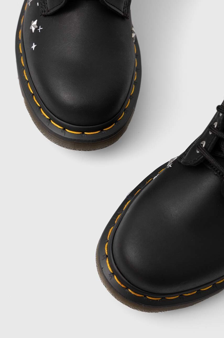 Dr. Martens Kožené workery 1460 Cosmic dámské černá barva na plochém podpatku - Pepit.cz