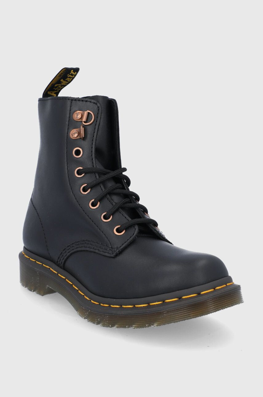 Dr. Martens Kožené workery dámské černá barva na plochém podpatku 26874001-Black.Wana - Pepit.cz