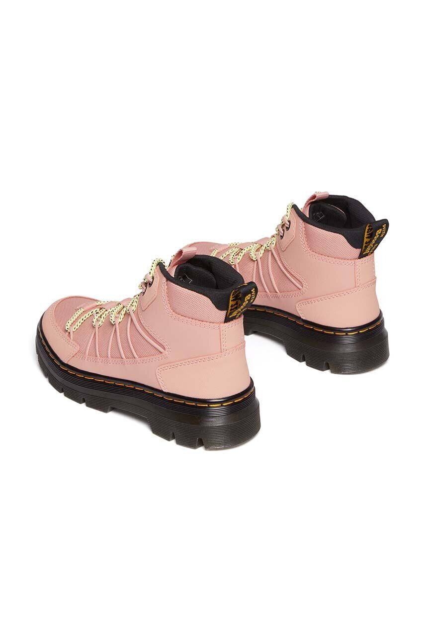 Dr. Martens Nízké kozačky Buwick W dámské růžová barva na plochém podpatku DM30855329 - Pepit.cz